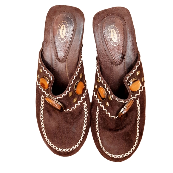Dr. Scholl's Brown Clogs. Size 8.  Giving the 70’s vibe. - Picture 3 of 7